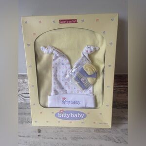 American Girl BITTY BABY Doll Bitty’s Layette - Hat NEW Socks Blanket w Box 2003
